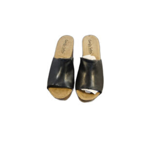Womens Black Wedge Sandals by Bamboo -- ITEM #3116